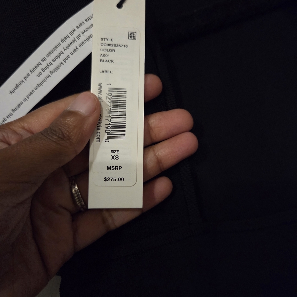 Alice + Olivia Women's Kerrie Ruffled Open Back Luxury Tank. Size XS - Picture 12 of 12